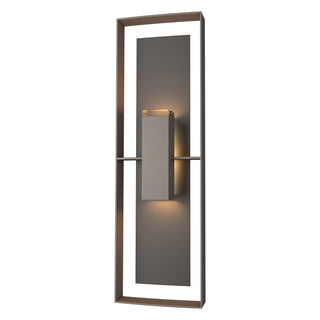 Hubbardton Forge - 302607-SKT-77-14-ZM0546 - Shadow Box Tall Outdoor Sconce - Shadow Box - Coastal Dark Smoke