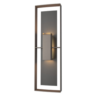 Hubbardton Forge - 302607-SKT-77-80-ZM0546 - Shadow Box Tall Outdoor Sconce - Shadow Box - Coastal Dark Smoke