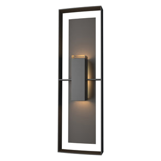 Hubbardton Forge - 302607-SKT-80-14-ZM0546 - Shadow Box Tall Outdoor Sconce - Shadow Box - Coastal Black