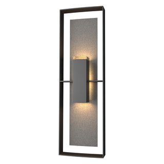 Hubbardton Forge - 302607-SKT-80-20-ZM0546 - Shadow Box Tall Outdoor Sconce - Shadow Box - Coastal Black