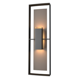 Hubbardton Forge - 302607-SKT-80-77-ZM0546 - Shadow Box Tall Outdoor Sconce - Shadow Box - Coastal Black
