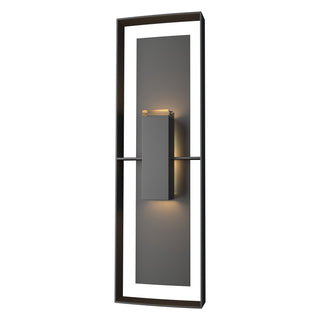 Hubbardton Forge - 302607-SKT-80-80-ZM0546 - Shadow Box Tall Outdoor Sconce - Shadow Box - Coastal Black