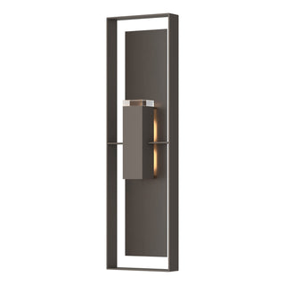 Hubbardton Forge - 302608-SKT-77-14-ZM0736 - Shadow Box Extra Tall Sconce - Shadow Box - Coastal Dark Smoke