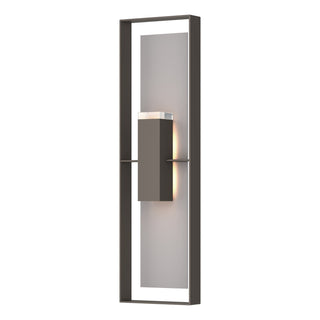 Hubbardton Forge - 302608-SKT-77-78-ZM0736 - Shadow Box Extra Tall Sconce - Shadow Box - Coastal Dark Smoke