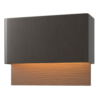 Hubbardton Forge - 302630-LED-14-75 - Stratum Dark Sky Friendly LED Outdoor Sconce - Stratum - Coastal Oil Rubbed Bronze
