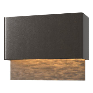 Hubbardton Forge - 302630-LED-14-77 - Stratum Dark Sky Friendly LED Outdoor Sconce - Stratum - Coastal Oil Rubbed Bronze