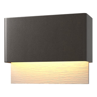 Hubbardton Forge - 302630-LED-14-78 - Stratum Dark Sky Friendly LED Outdoor Sconce - Stratum - Coastal Oil Rubbed Bronze