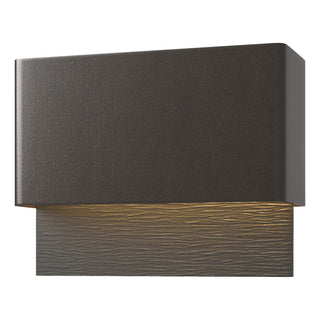 Hubbardton Forge - 302630-LED-14-80 - Stratum Dark Sky Friendly LED Outdoor Sconce - Stratum - Coastal Oil Rubbed Bronze