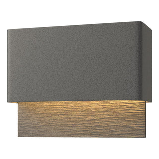 Hubbardton Forge - 302630-LED-20-20 - Stratum Dark Sky Friendly LED Outdoor Sconce - Stratum - Coastal Natural Iron