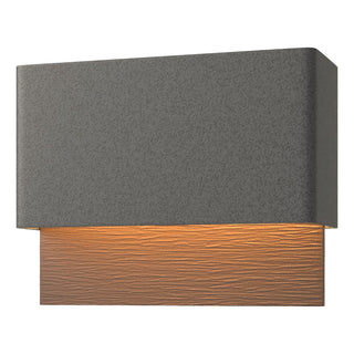 Hubbardton Forge - 302630-LED-20-75 - Stratum Dark Sky Friendly LED Outdoor Sconce - Stratum - Coastal Natural Iron