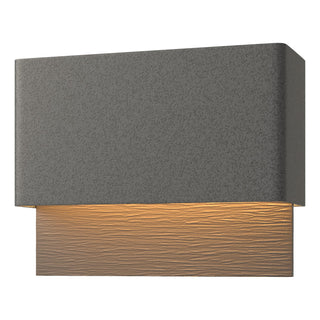 Hubbardton Forge - 302630-LED-20-77 - Stratum Dark Sky Friendly LED Outdoor Sconce - Stratum - Coastal Natural Iron