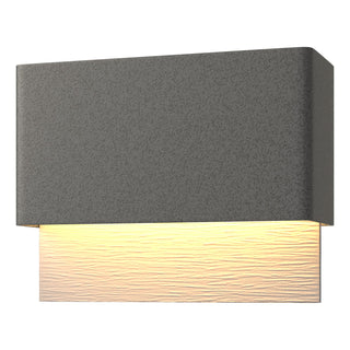 Hubbardton Forge - 302630-LED-20-78 - Stratum Dark Sky Friendly LED Outdoor Sconce - Stratum - Coastal Natural Iron