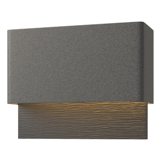 Hubbardton Forge - 302630-LED-20-80 - Stratum Dark Sky Friendly LED Outdoor Sconce - Stratum - Coastal Natural Iron
