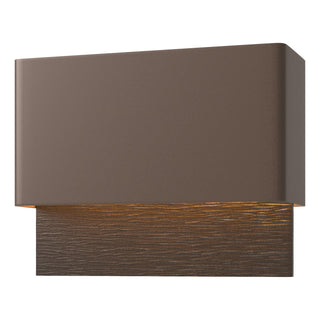 Hubbardton Forge - 302630-LED-75-14 - Stratum Dark Sky Friendly LED Outdoor Sconce - Stratum - Coastal Bronze