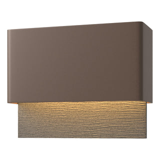 Hubbardton Forge - 302630-LED-75-20 - Stratum Dark Sky Friendly LED Outdoor Sconce - Stratum - Coastal Bronze