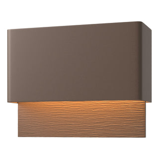 Hubbardton Forge - 302630-LED-75-75 - Stratum Dark Sky Friendly LED Outdoor Sconce - Stratum - Coastal Bronze