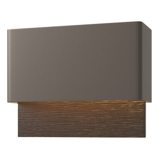 Hubbardton Forge - 302630-LED-77-14 - Stratum Dark Sky Friendly LED Outdoor Sconce - Stratum - Coastal Dark Smoke
