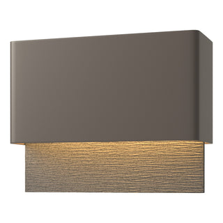 Hubbardton Forge - 302630-LED-77-20 - Stratum Dark Sky Friendly LED Outdoor Sconce - Stratum - Coastal Dark Smoke