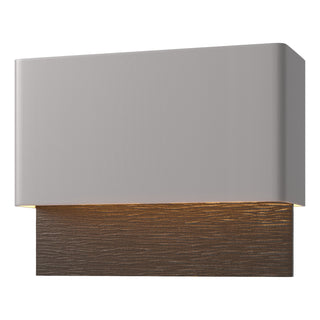 Hubbardton Forge - 302630-LED-78-14 - Stratum Dark Sky Friendly LED Outdoor Sconce - Stratum - Coastal Burnished Steel