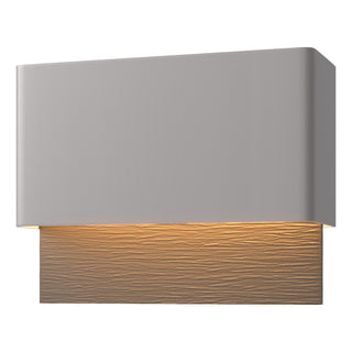 Hubbardton Forge - 302630-LED-78-77 - Stratum Dark Sky Friendly LED Outdoor Sconce - Stratum - Coastal Burnished Steel