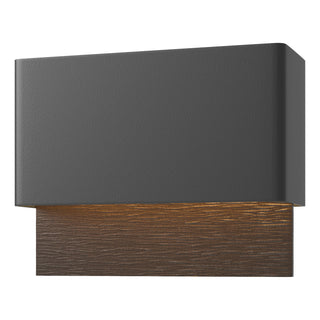 Hubbardton Forge - 302630-LED-80-14 - Stratum Dark Sky Friendly LED Outdoor Sconce - Stratum - Coastal Black