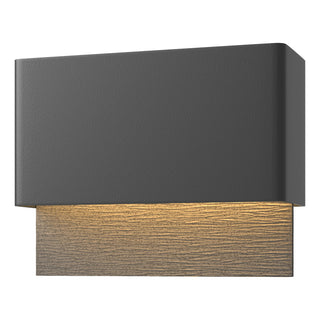 Hubbardton Forge - 302630-LED-80-20 - Stratum Dark Sky Friendly LED Outdoor Sconce - Stratum - Coastal Black