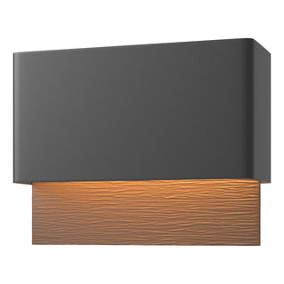 Hubbardton Forge - 302630-LED-80-75 - Stratum Dark Sky Friendly LED Outdoor Sconce - Stratum - Coastal Black