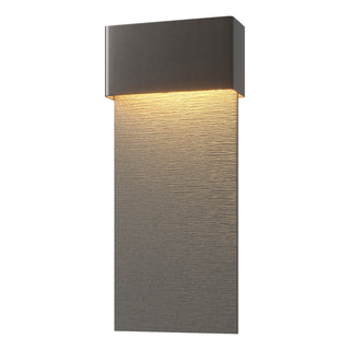 Hubbardton Forge - 302632-LED-14-20 - Stratum Large Dark Sky Friendly LED Outdoor Sconce - Stratum - Coastal Oil Rubbed Bronze