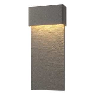 Hubbardton Forge - 302632-LED-20-20 - Stratum Large Dark Sky Friendly LED Outdoor Sconce - Stratum - Coastal Natural Iron