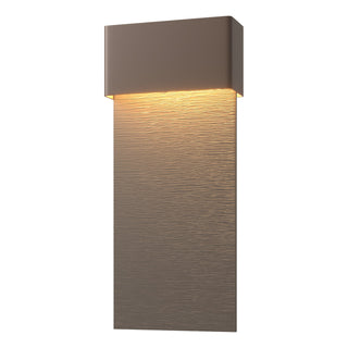 Hubbardton Forge - 302632-LED-75-77 - Stratum Large Dark Sky Friendly LED Outdoor Sconce - Stratum - Coastal Bronze