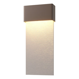 Hubbardton Forge - 302632-LED-75-78 - Stratum Large Dark Sky Friendly LED Outdoor Sconce - Stratum - Coastal Bronze