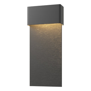 Hubbardton Forge - 302632-LED-77-80 - Stratum Large Dark Sky Friendly LED Outdoor Sconce - Stratum - Coastal Dark Smoke
