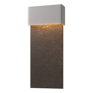 Hubbardton Forge - 302632-LED-78-14 - Stratum Large Dark Sky Friendly LED Outdoor Sconce - Stratum - Coastal Burnished Steel