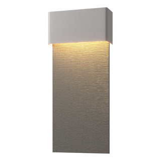 Hubbardton Forge - 302632-LED-78-20 - Stratum Large Dark Sky Friendly LED Outdoor Sconce - Stratum - Coastal Burnished Steel