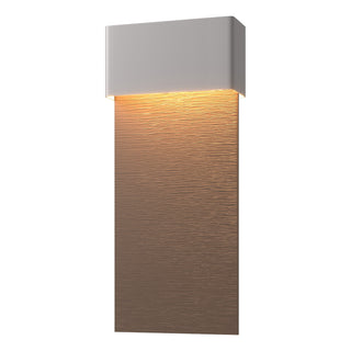 Hubbardton Forge - 302632-LED-78-75 - Stratum Large Dark Sky Friendly LED Outdoor Sconce - Stratum - Coastal Burnished Steel