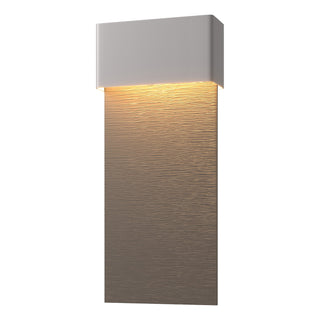 Hubbardton Forge - 302632-LED-78-77 - Stratum Large Dark Sky Friendly LED Outdoor Sconce - Stratum - Coastal Burnished Steel