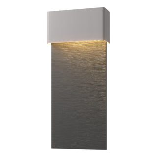 Hubbardton Forge - 302632-LED-78-80 - Stratum Large Dark Sky Friendly LED Outdoor Sconce - Stratum - Coastal Burnished Steel