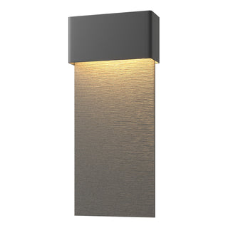 Hubbardton Forge - 302632-LED-80-20 - Stratum Large Dark Sky Friendly LED Outdoor Sconce - Stratum - Coastal Black