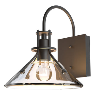Hubbardton Forge - 302709-SKT-14-ZM0673 - Henry Small Glass Shade Outdoor Sconce - Henry - Coastal Oil Rubbed Bronze