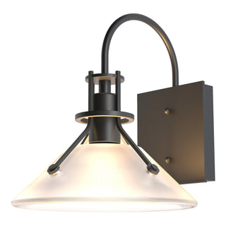 Hubbardton Forge - 302709-SKT-80-FD0673 - Henry Small Glass Shade Outdoor Sconce - Henry - Coastal Black