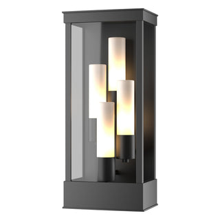 Hubbardton Forge - 304330-SKT-80-GG0392 - Portico Large Outdoor Sconce - Portico - Coastal Black