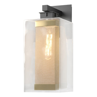 Hubbardton Forge - 304854-SKT-80-70-ZM0707 - Polaris Outdoor Large Sconce - Polaris - Coastal Black