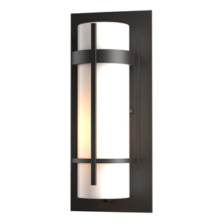 Hubbardton Forge - 305892-SKT-14-GG0066 - Banded Small Outdoor Sconce - Banded - Coastal Oil Rubbed Bronze