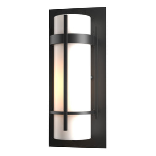 Hubbardton Forge - 305892-SKT-80-GG0066 - Banded Small Outdoor Sconce - Banded - Coastal Black