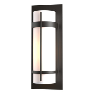 Hubbardton Forge - 305894-SKT-14-GG0037 - Banded Large Outdoor Sconce - Banded - Coastal Oil Rubbed Bronze