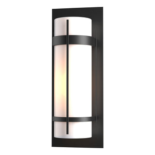 Hubbardton Forge - 305894-SKT-80-GG0037 - Banded Large Outdoor Sconce - Banded - Coastal Black