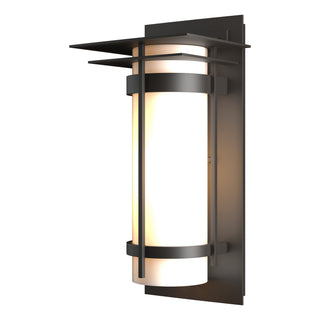 Hubbardton Forge - 305993-SKT-14-GG0034 - Banded with Top Plate Outdoor Sconce - Banded - Coastal Oil Rubbed Bronze