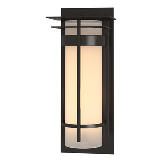 Hubbardton Forge - 305995-SKT-14-GG0240 - Banded with Top Plate Extra Large Outdoor Sconce - Banded - Coastal Oil Rubbed Bronze