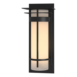 Hubbardton Forge - 305995-SKT-80-GG0240 - Banded with Top Plate Extra Large Outdoor Sconce - Banded - Coastal Black