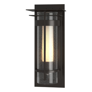 Hubbardton Forge - 305996-SKT-14-ZS0654 - Torch Small Outdoor Sconce with Top Plate - Torch - Coastal Oil Rubbed Bronze